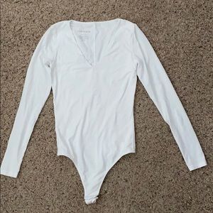 White long sleeve body suit